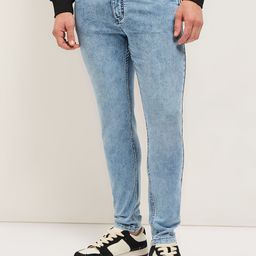 THE BEAR HOUSE Men Skinny Fit Heavy Fade Stretchable Jeans-picture-15