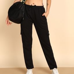 NEXSTEP Women Relaxed-Fit Mid Rise Cargo Track Pant-picture-11