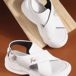Try Me Women Open Toe Flats with Buckles-3