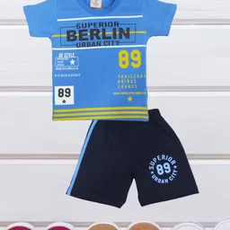 FASHION GRAB Infant Kids Printed Pure Cotton T-Shirt With Shorts-image-62