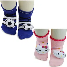 NESKA MODA Navy Blue Ankle Length Socks-image-69