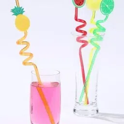 Kalra Magic 4 Pieces Self Design Straws-picture-45