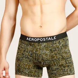 Aeropostale Printed Mid-Rise Anti-Bacterial Finish Short Trunk LJATRK01-OLBL-picture-54