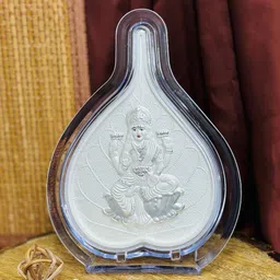ABDESIGNS Silver Toned & Transparent Goddess Laxmi Table Photo Frame-12