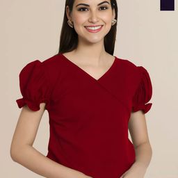 Mast & Harbour Women Pack of 2 V-Neck Top-image-70