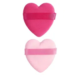 Facejewel Set Of 2 Soft Love Heart Shape Makeup Puffs-18
