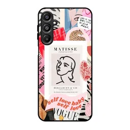 QRIOH Self Love Printed Sleek & Lightweight Silicone Samsung Galaxy A16 5G Glass Back Case-picture-38