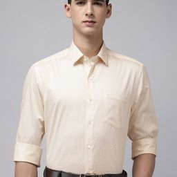Arrow Manhattan Slim Fit Geometric Printed Pure Cotton Formal Shirt-picture-35