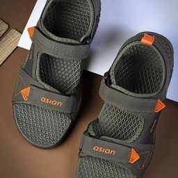 ASIAN Men Textured Sports Sandals-image-50