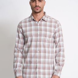 Bene Kleed Slim Fit Checked Casual Shirt-image-47