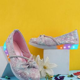 BAESD Girls Led Light With Special Tie Knot Ballerinas-image-110