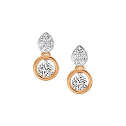 Sparkles Lab Grown Diamond 0.65 Carat IGI Certified Round Shape Earrings 14K-image-56