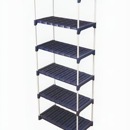 NOVATIC White & Blue Multi-Purpose Free Standing Book Shelf-13