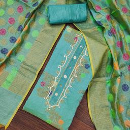KALINI Unstitched Dress Material-image-13
