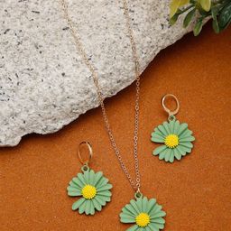 YouBella Gold-Plated Flower Jewellery Set-image-98