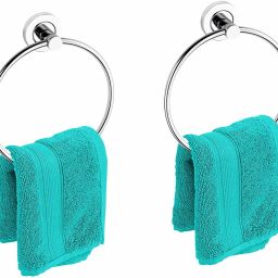 TERDS-7058 Standard Grade Stainless Steel Towel Ring for Bathroom/Wash Basin/Napkin-Towel Hanger/Bathroom Accessories (Chrome-Round) - Pack of 2 Pcs SILVER Towel Holder-image-50