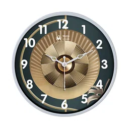 Myntra Elegant Homes Gold-Toned Printed Traditional Wall Clock-52
