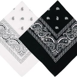 TKSA STYLE Handkerchief for Women Men Black White ["Black","White"] Handkerchief-image-81