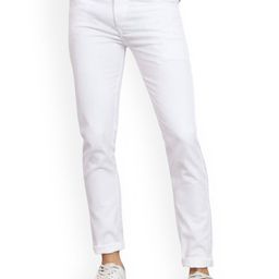 LINARIA Men Classic Skinny Fit Low Distress Light Fade Jeans-image-105