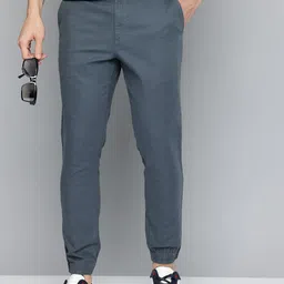 Indian Terrain Men Urban Comfort Fit Chinos Joggers Trousers-picture-31