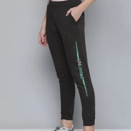 Women Printed Grey Track Pants-image-30