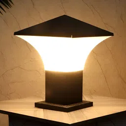 GAUVIK Black & White Waterproof Rust Resistant Outdoor Gate Lamp-image-86