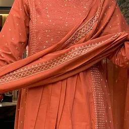KALINI Women Ethnic Motifs Printed Regular Kurta with Palazzos & With Dupatta image 3