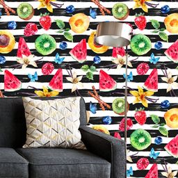 ArtzFolio Printed UV-Resistant Anti-Bacterial Watercolor Tropical FruitsPeel & Stick Wallpaper-image-27