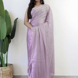 Anouk Rustic Striped Poly Georgette Ready to Wear Saree-picture-44