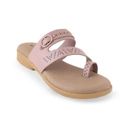 Mast & Harbour Women One Toe Flats with Laser Cuts-picture-47