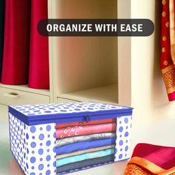 Kuber Industries Red & Blue 24 Pieces Printed Foldable Multi Utility Organisers image 3
