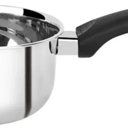 Stainless Steel Sauce Pan | Milk Pan | Tea Pan | Tapeli | Patila | Bhagona Sauce Pan 14 cm diameter 1 L capacity-picture-28
