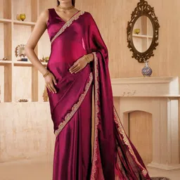 Rhey Embroidered Art Silk Heavy Work Mysore Silk Saree-picture-36
