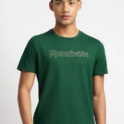Reebok Men Solid Round Neck Cotton T-shirt-image-55