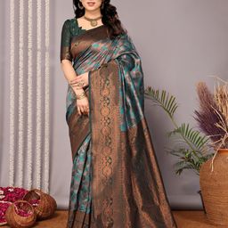 AVANTIKA FASHION Woven Design Zari Pure Silk Banarasi Saree-image-24