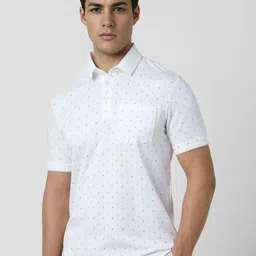 Van Heusen Men Printed Polo Collar Pockets T-shirt-image-73