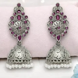 ADIVA Dome Shaped Studs Earrings-15