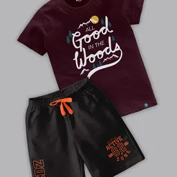 BAESD Boys Printed T-shirt with Shorts-image-66