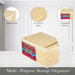 Kuber Industries Yellow Set of 3 Regular Multi-Utility Organisers image 2