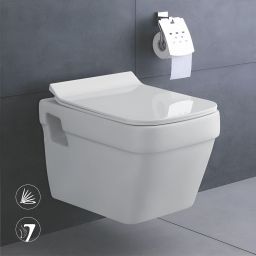 Western Toilet Seat / Wall Mounted Commode with All Accessories SP208 Western Commode-image-5