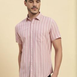 Cantabil Men Comfort Striped Casual Shirt-image-59