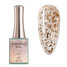 BELLE GAGA Bright Sequin Series UV LED Gel Nail Polish - 16 ml - Shade - C312-image-99