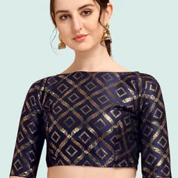 Moda Rapido Woven Design Saree Blouse-picture-17