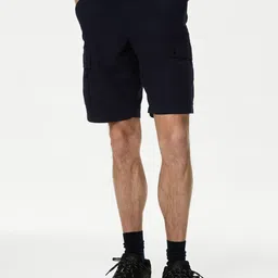 Marks & Spencer Men High-Rise Regular Fit Trekking Shorts With Storm wear-image-70