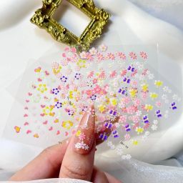 Mini Flower Nail Art Stickers 6 Sheet-image-64