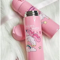 Cute Pink Unicorn Stainless Steel Thermos Insulated Flask Kids Tumbler 500 ml Water Bottle-17