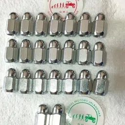 Maruti Gypsy Chrome NUT Wheels Set of 23PC Wheel Studs-3