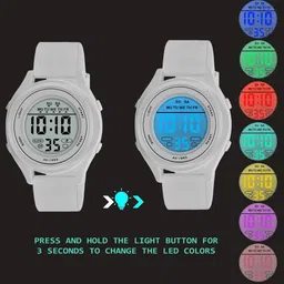 ON TIME OCTUS Boys Printed Dial & Bracelet Style Straps Digital Watch DIGITAL-027 BLACK image 4