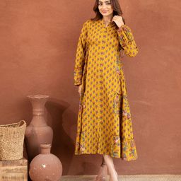 COTTONS DAILY Women Printed A-Line Dress-image-68