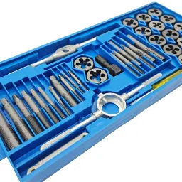 flemigo 40pcs Screw Tap And Die Set External Thread Cutting Tapping Hand M6 M7 M8 M1 Double Sided Speciality Single Sided Speciality image 3
